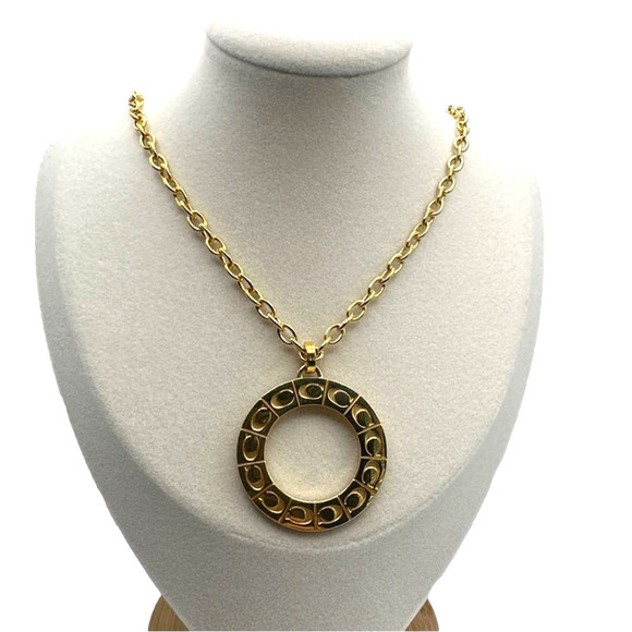 COACH Signature Charm Necklace - Picture 1 of 12